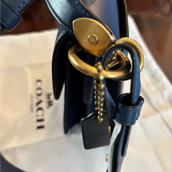 Coach New Beat Saddle Bag Deep Blue - Picture 3 of 10
